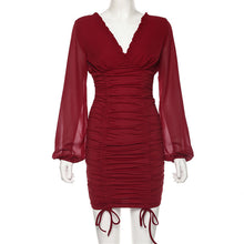 Load image into Gallery viewer, V-Neck Bodycon Dress - Secret Apparel
