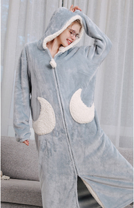 Thick Fleece Bathrobe Pyjamas - Secret Apparel