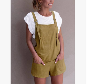 Cotton Shorts Dungarees - Secret Apparel