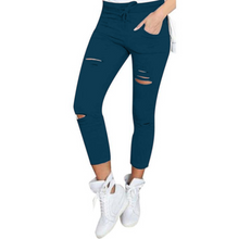 Load image into Gallery viewer, Ripped Casual Skinny Pants - Secret Apparel
