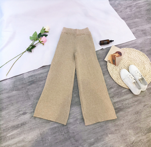 Knitted Wide Pants - Secret Apparel