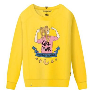 Round Neck Girl Power Sweatshirt - Secret Apparel