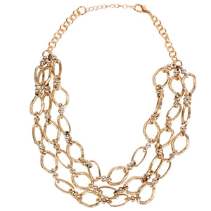 Metallic Chain Golden Necklace - Secret Apparel