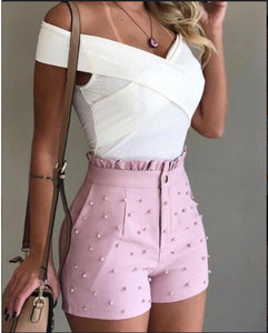 High Waist Casual Shorts - Secret Apparel