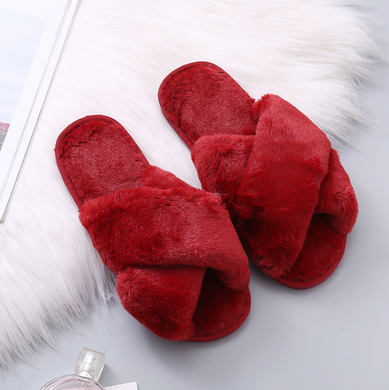 Faux Fur Warm Slippers - Secret Apparel