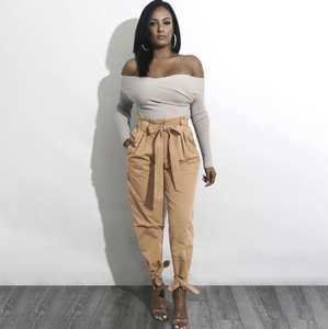 Casual Paper Bag Pants - Secret Apparel