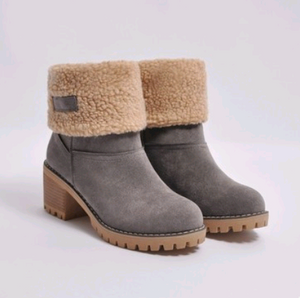 Ankle Fur Lined Snow Boots - Secret Apparel