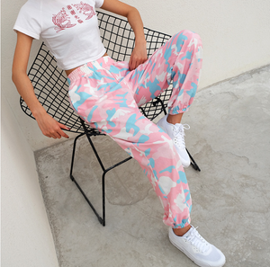 Pink Camouflage joggers sweatpants bottoms - Secret Apparel