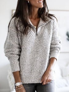 Plus Size Pullover Sweater - Secret Apparel