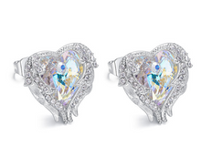 Load image into Gallery viewer, Shiny Heart Shaped Earrings - Secret Apparel
