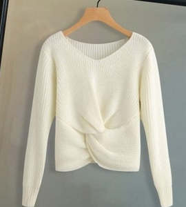 Knitted Wraped Sweater - Secret Apparel