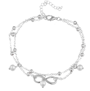 Pearl Chain Ankle Bracelet - Secret Apparel