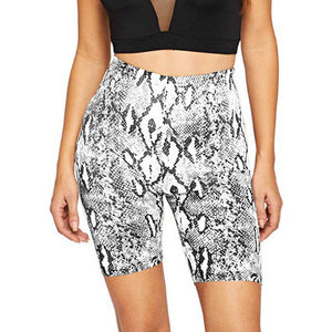 High Waist Printed Short Pants - Secret Apparel