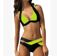 Load image into Gallery viewer, Colour Split Swimsuit - Secret Apparel
