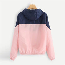 Load image into Gallery viewer, Pink Contrast Wind Cheater Jacket - Secret Apparel
