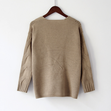 Load image into Gallery viewer, Off Shoulder Knitted Pullover Jumper Sweater - Secret Apparel
