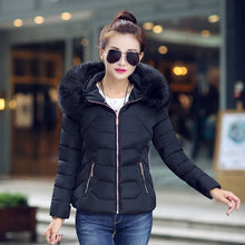 Load image into Gallery viewer, Fur Collar Cotton-Padded Short Jacket Women - Secret Apparel
