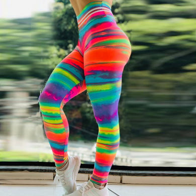 Colorful High Waist Yoga Pants - Secret Apparel