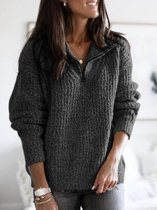 Plus Size Pullover Sweater - Secret Apparel