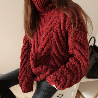 Chunky Knitted Sweater - Secret Apparel