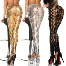 Load image into Gallery viewer, Metal studs punk fish scale bottoms - Secret Apparel
