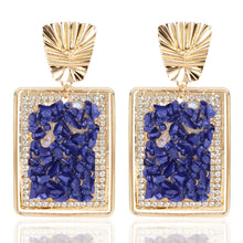 Load image into Gallery viewer, Square Bling Fashion Earrings - Secret Apparel
