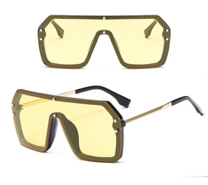 Siamese Oversize Square SunGlasses - Secret Apparel