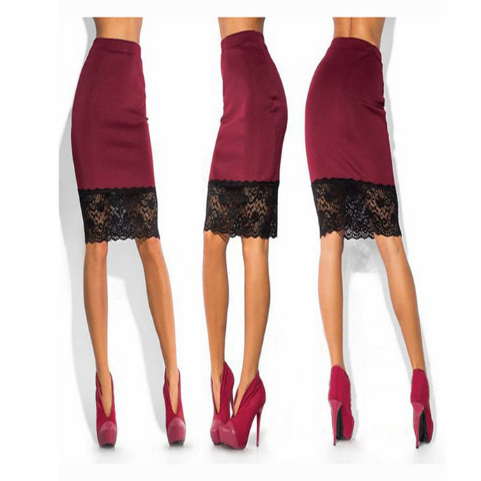 High Waist Pencil Skirt - Secret Apparel