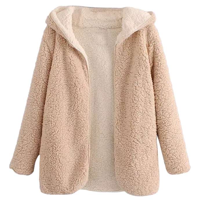 Warm Fur Woollen Coat - Secret Apparel