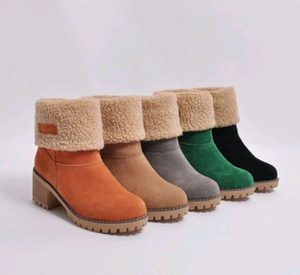 Ankle Fur Lined Snow Boots - Secret Apparel