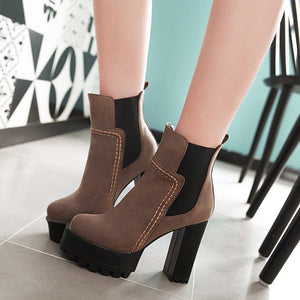 High Heel Ankle Boots - Secret Apparel