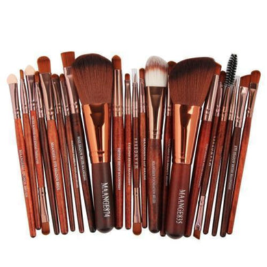 22 Piece Cosmetic Makeup Brush Set - Secret Apparel