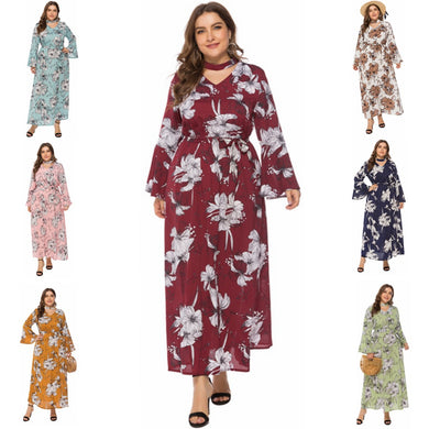 Bell Sleeve Plus Size Maxi Dress - Secret Apparel