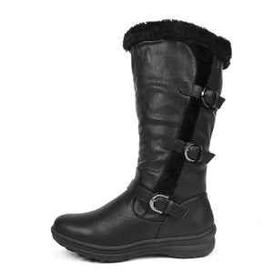 Buckled Snow Boots - Secret Apparel