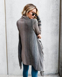 Tassel Wrap Cardigan - Secret Apparel