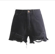 Load image into Gallery viewer, Ripped Jeans Shorts - Secret Apparel
