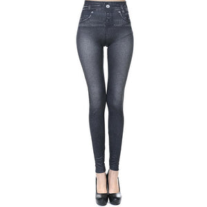 High Waist Slim Denim Pants - Secret Apparel