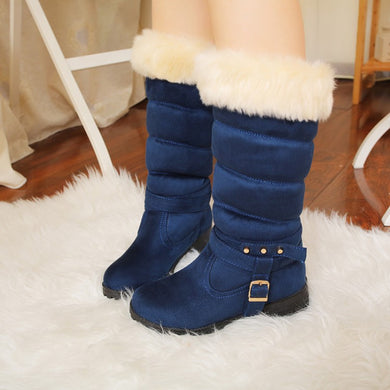 Round Toe Snow Boots - Secret Apparel