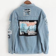 Load image into Gallery viewer, Denim Jacket Printed Patch Shirt - Secret Apparel
