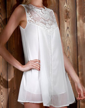 Load image into Gallery viewer, Chiffon Lace  Sleeveless Dress - Secret Apparel
