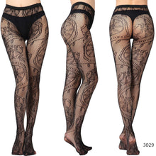 Load image into Gallery viewer, Lace Floral Designed Stocking - Secret Apparel
