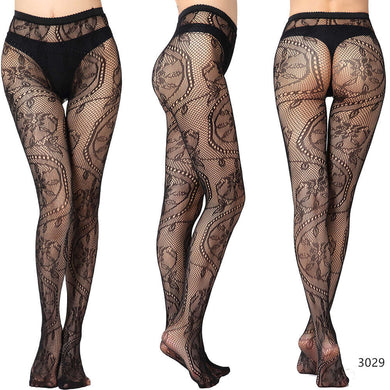 Lace Floral Designed Stocking - Secret Apparel