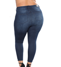 Load image into Gallery viewer, Plus Size Distressed Jeans Pants - Secret Apparel
