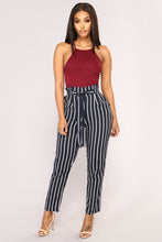 Load image into Gallery viewer, Striped High Waist Pants - Secret Apparel
