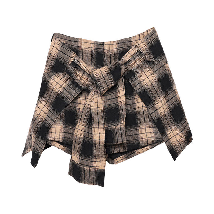 High waist check skirt - Secret Apparel