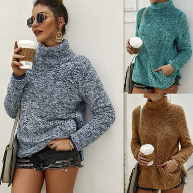 High Collar Sweater - Secret Apparel