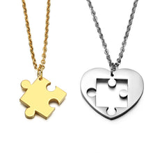 Load image into Gallery viewer, Puzzle Piece Pendant Necklace - Secret Apparel
