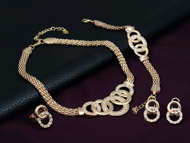 Gold Silver Jewellery Set - Secret Apparel