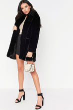 Load image into Gallery viewer, Faux Fur Coat Long Sleeve - Secret Apparel
