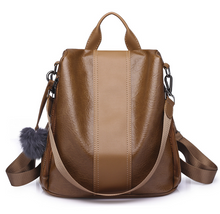 Load image into Gallery viewer, Soft PU Leather Backpack - Secret Apparel
